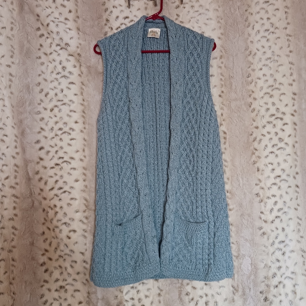 Kilronan Knitwear Wool Vest.